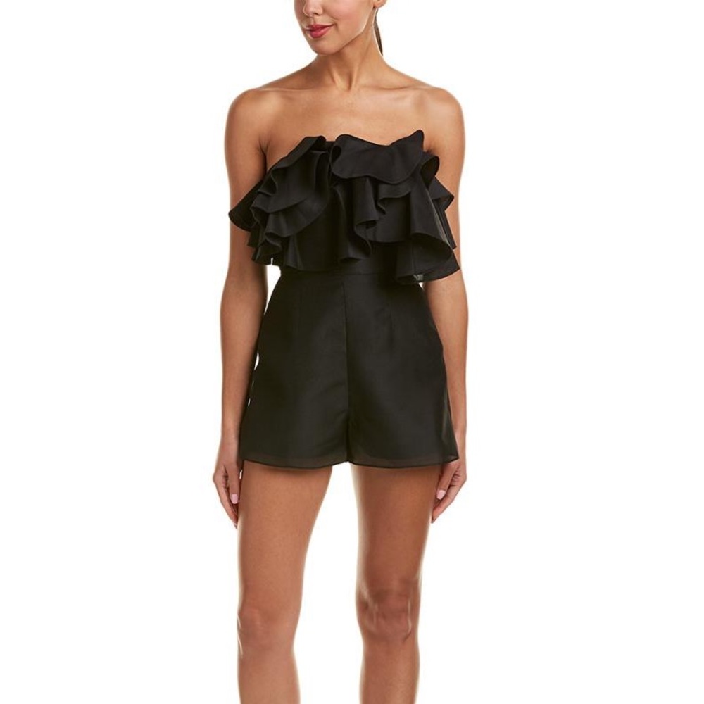 Keepsake Black Ruffle Romper Playsuit XS
